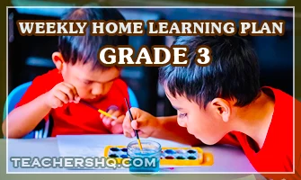 Grade 3 Weekly Home Learning Plan