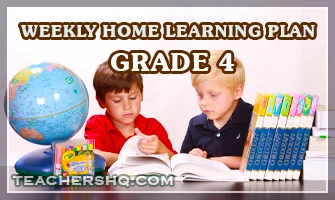 Grade 4 Weekly Home Learning Plan