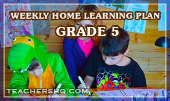 Grade 5 Weekly Home Learning Plan
